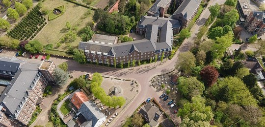 Home page big luchtfoto van een gedeelte van kloosterdorp steyl foto boei jan van dalen